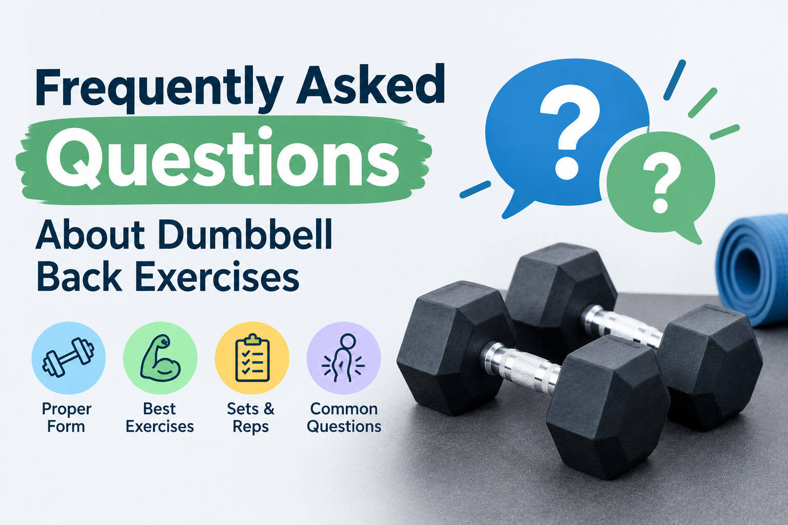 Frequently asked questions about dumbbell back exercises and proper workout techniques